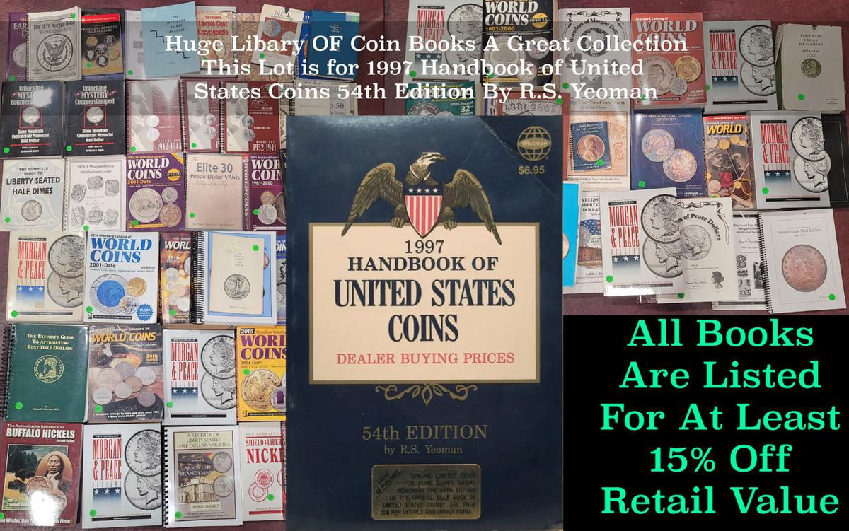 1997 Handbook of United States Coins 54th Edition By R.S. Yeoman