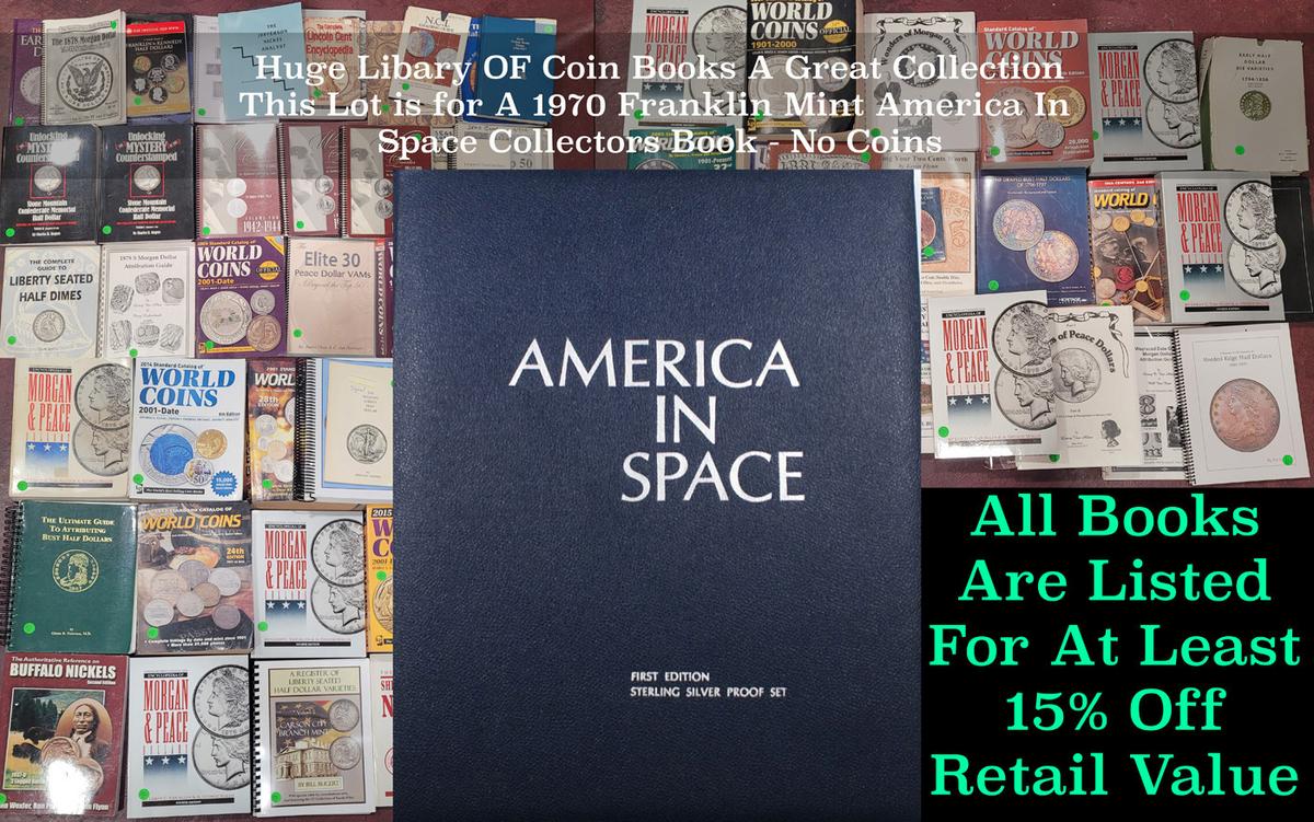 1970 Franklin Mint America In Space Collectors Book - No Coins