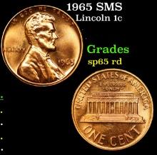 1965 SMS Lincoln Cent 1c Grades sp65 rd