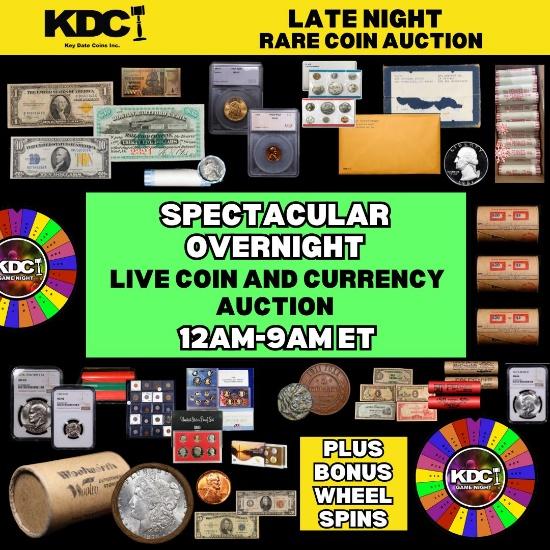 LATE NIGHT! Key Date Rare Coin Auction 22.1 ON