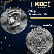 1996-p Kennedy Half Dollar 50c Grades GEM++ Unc