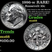 1996-w Roosevelt Dime RARE! 10c Grades GEM+++ Unc