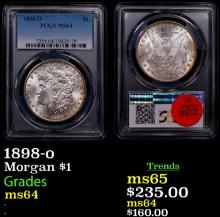 PCGS 1898-o Morgan Dollar $1 Graded ms64 By PCGS