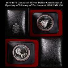 1976 Elizabeth Royal Canadian Mint Canadian Proof Dollar in Display Case