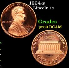 Proof 1994-s Lincoln Cent 1c Grades GEM++ Proof Deep Cameo