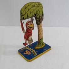 Vintage Unique Art Bombo monkey windup toy