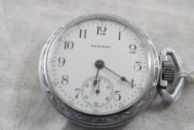 Waltham 15J Pocket Watch Defiance Case Stem Wind