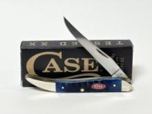 CASE XX NAVY BLUE BONE MEDIUM TEXAS TOOTHPICK KNIFE NEW IN BOX