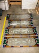 4pcs Stained Glass