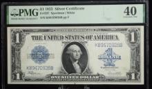 1923 Silver Certificate Blue Seal K89470926B PMG40