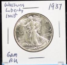 1937 Walking Half Dollar GEM BU
