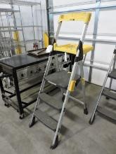 COSCO Brand 3-Step Folding Utility Ladder / 30" Platform Height