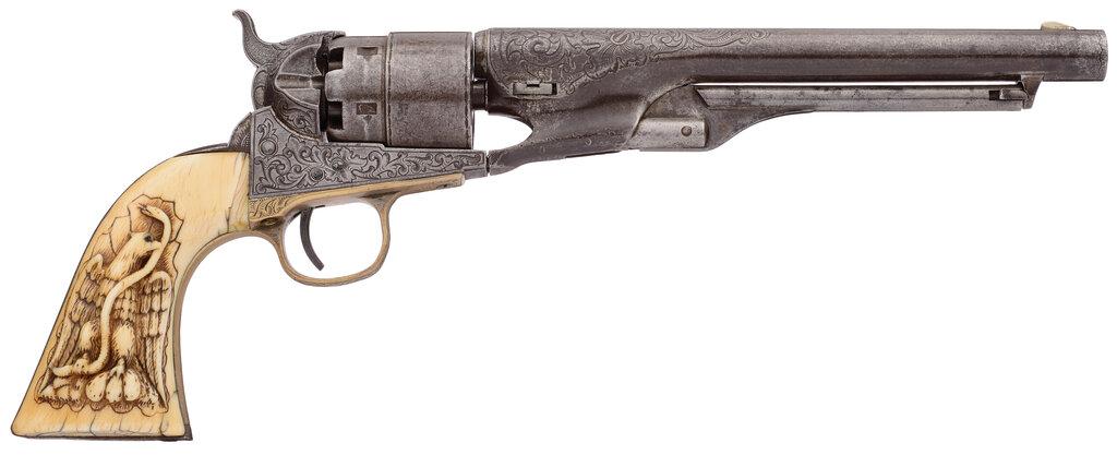 Factory Engraved Colt Model 1860 Army Percussion Revolver