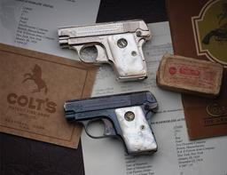 William Gough Shop Engraved Colt Model 1908 Vest Pocket Pistol