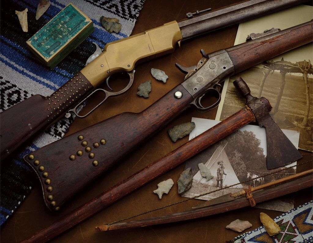 Tack Decorated U.S. New Haven Arms Co. Henry Lever Action Rifle