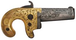 Silver and Gold Plated Moore Patent Firearms Co. No. 1 Deringer