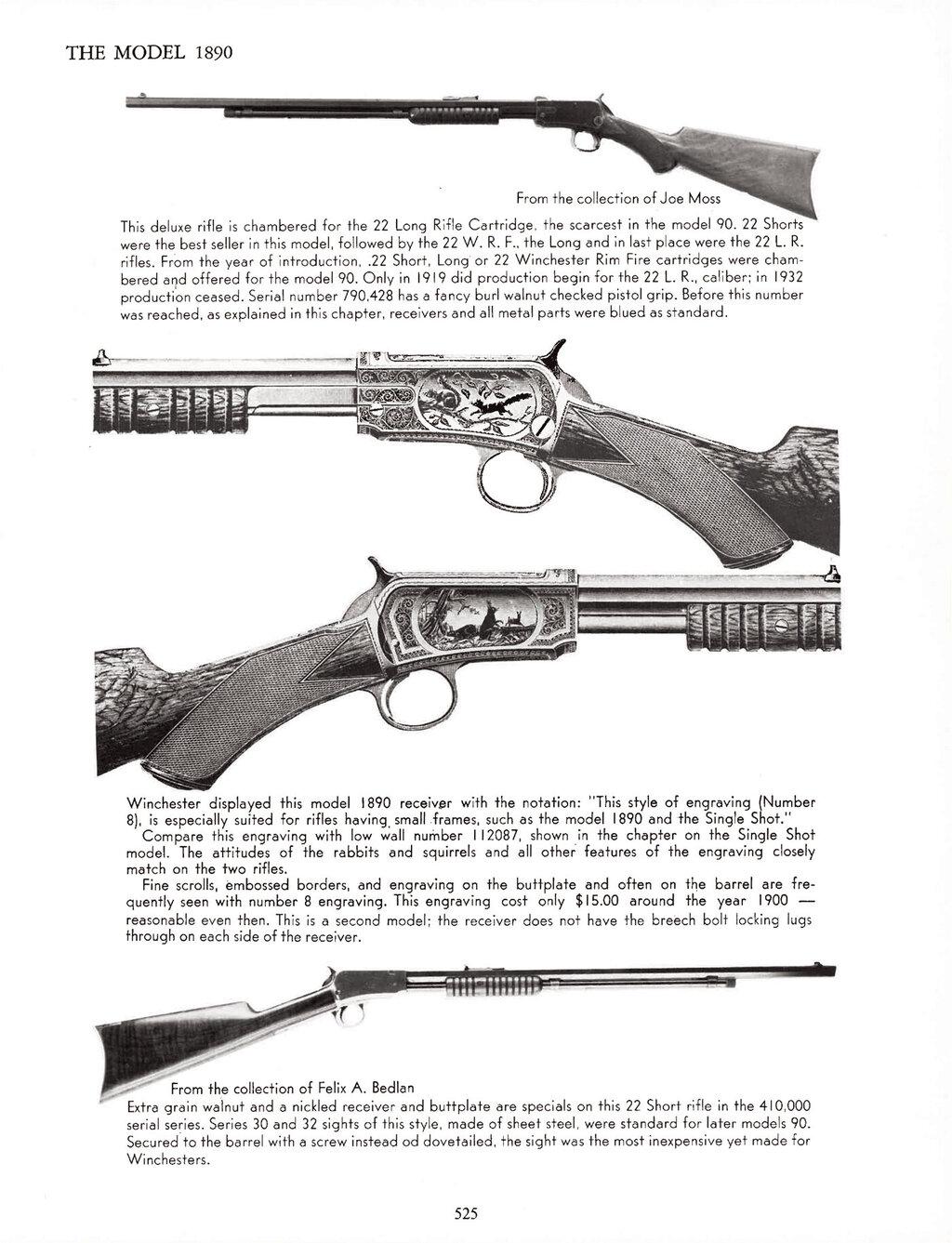 Exhibition Winchester Deluxe Model 1890 Slide Action Rifle