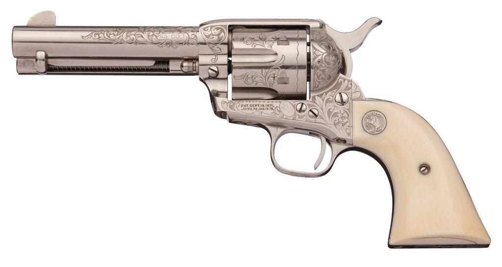 Factory Engraved 1st Generation Colt Single Action Army Revolver