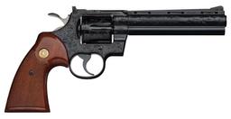 Mike Sawmiller Engraved Colt Python Double Action Revolver