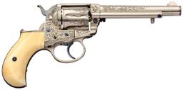 Engraved Colt 1877 D.A. Revolver Inscribed Fred L. Seely, Jr.