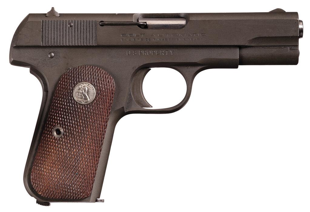 Identified U.S. Colt Model M General Officer's .32 ACP Pistol