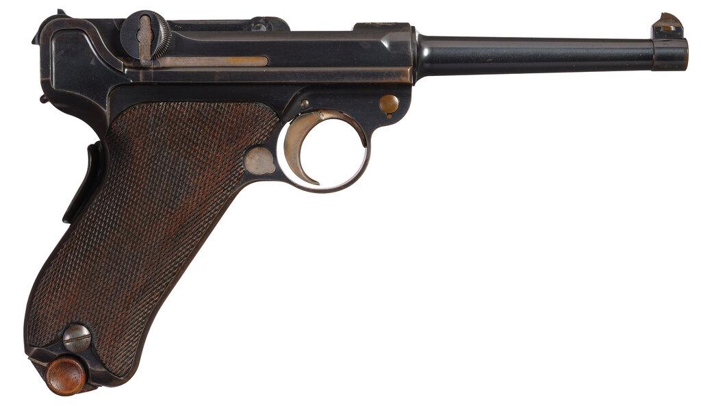 DWM Model 1900 American Eagle Luger Pistol with Accessories