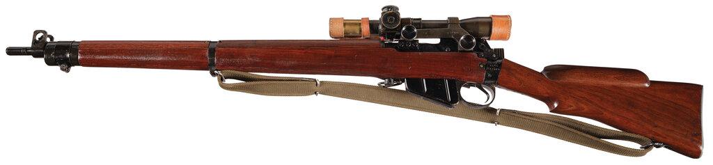 BSA Shirley No.4 Mk I (T) Sniper Rifle with Scope and Case