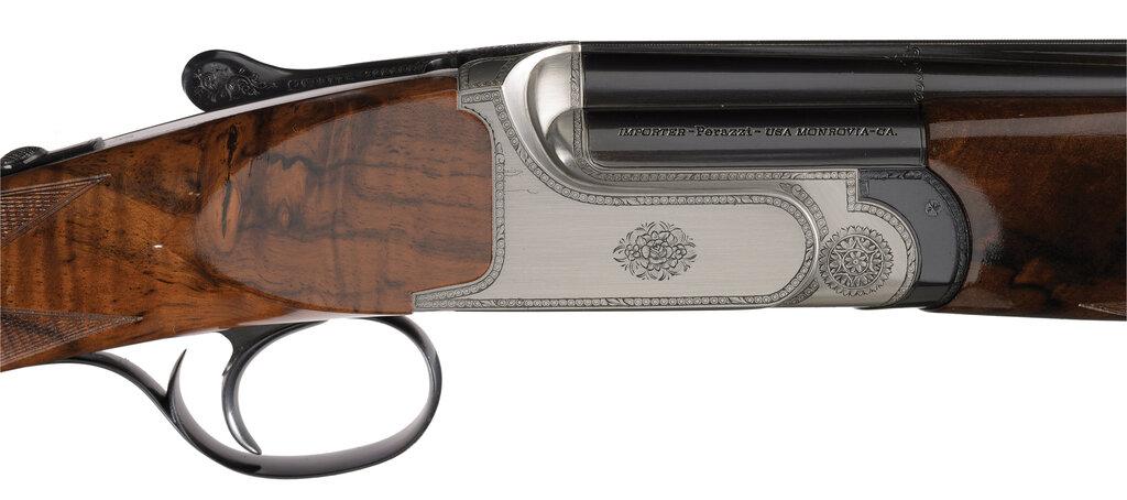 Factory Engraved Perazzi MX410 Over/Under Shotgun with Case