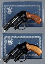 Two Smith & Wesson Double Action Revolvers with Boxes