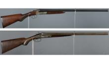 Two American Double Barrel Shotguns