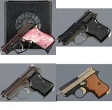 Four Semi-Automatic Pocket Pistols