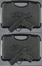 Two Walther PPS Semi-Automatic Pistols with Boxes