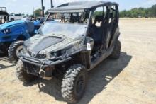 2017CANAM COMMANDER 100 MAX SIDE BY SIDE 2287MILES (WE DO GUARANTEE MILES) W/ TITLE HAS NO HIGH RANG