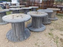 4 CABLE SPOOLS - 32" TALL