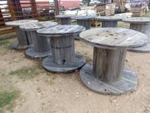 4 CABLE SPOOLS - 32" TALL