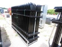 DIGGIT 220 ft wrought iron fence (22 fence panels 10' x