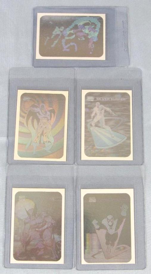 1990 Impel Marvel Universe Series 1 Hologram Set (1-5)