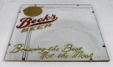Antique Beck's Beer "Buffalo's Finest" Bar Mirror/ Sign