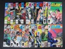 G.I. Joe: A Real American Hero (1980's) Marvel Comic Lot (17 Diff Issues)