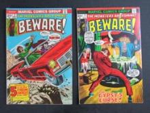 Beware #2 & #3 (1973) Marvel Bronze Age Horror