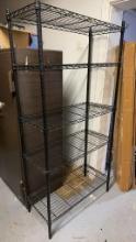 BLACK 5 SHELF WIRE RACK