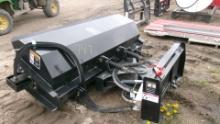 NEW 74" SKID MOUNT SWEEPER ATTACHMENT, flat face couplers sales tax