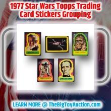 1977 Star Wars Topps Trading Card Stickers Grouping