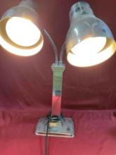 Spring USA 2792-6, stainless steel, double heat lamp with 2 bulbs, 110v