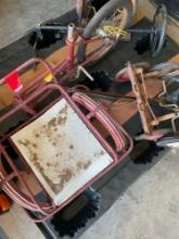 Vintage tricycle / toy pedal car parts. 5 pieces