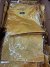 New, individually packed, large , yellow jerseys . 50 pieces