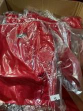 New, individually packed, small, red, jerseys. 30 pieces