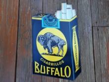 Buffalo Cigarillos Paper Cardboard Cut-Out Advertising Sign