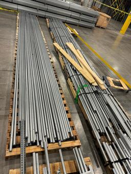 (5) Pallets Mixed Metal Pipe/Poles/Railing