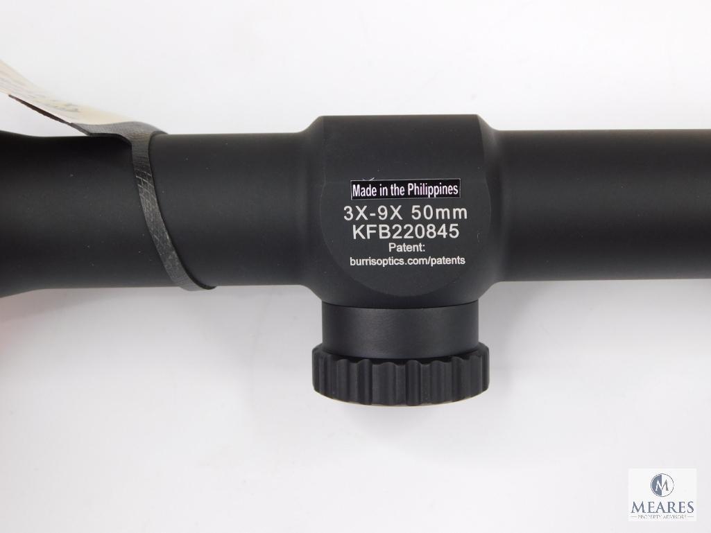 New Burris Fullfield E1 3-9x50mm Rifle Scope - Matte Finish and Ballistic Plex Reticle